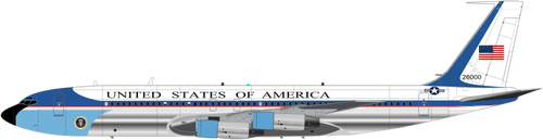 Air Force One Airplane Clipart