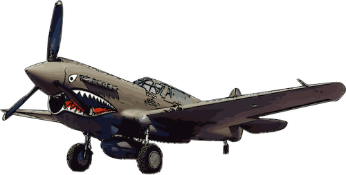 P-40 Warhawk Aircraft Clipart