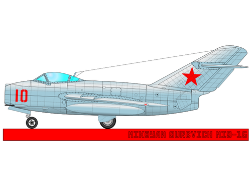 Military Aircraft Mig-15 Clipart