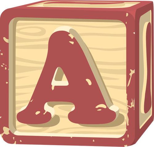 Letter A In A Pink Colored Square Clipart