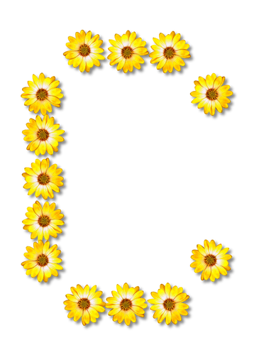 Flowery Letter C Clipart