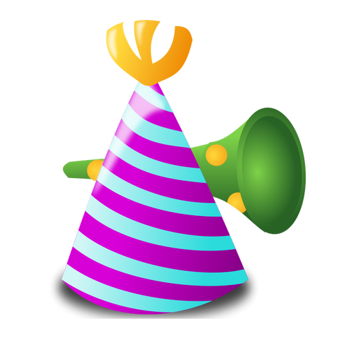 Birthday Hat And Trumpet Clipart