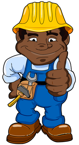 African-American Worker Clipart