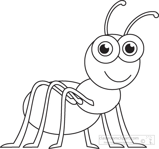 Ant Black And White 2 Wikiclipart Clipart
