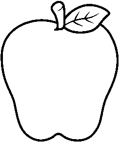 Apple Black And White Hd Image Clipart