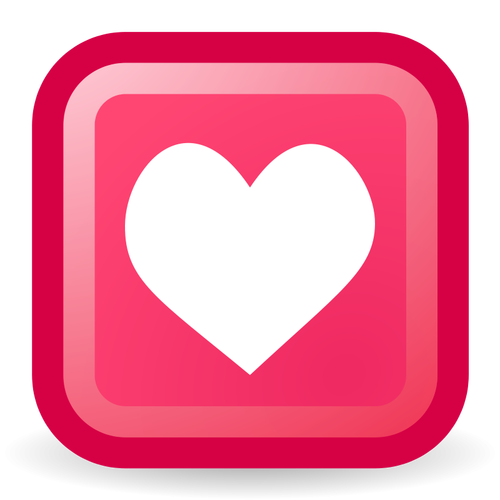 Heart Shape In A Rectangle Clipart
