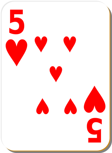 Five Of Hearts Clipart