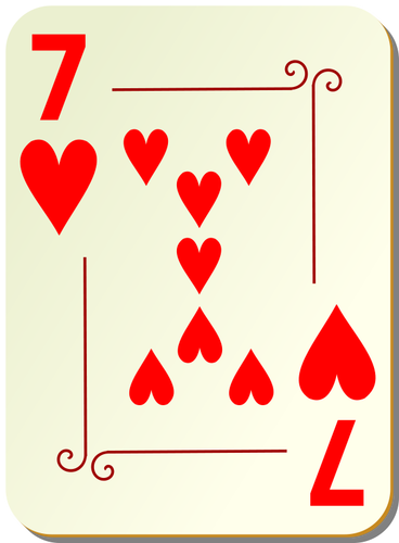 Seven Of Hearts Clipart