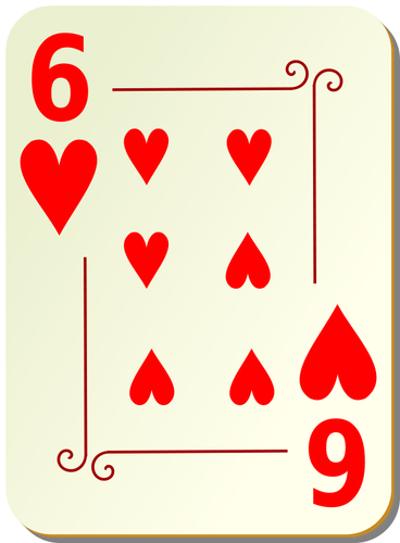 Six Of Hearts Clipart
