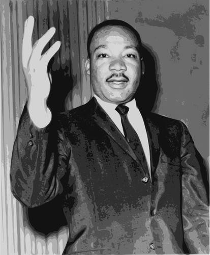 Martin Luther King Jr. Front Portrait Clipart