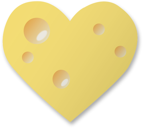 Swiss Cheese Heart Clipart