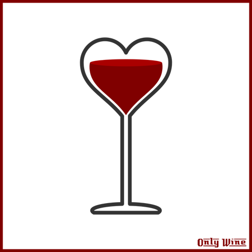 Wine And Heart Clipart