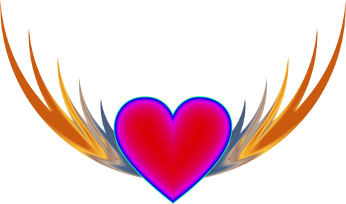 Heart With Wings Clipart