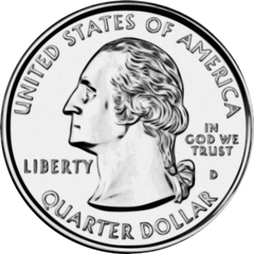 Us Quarter Dollar Coin Clipart