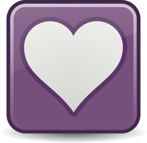 Square Heart Favorites Link Clipart