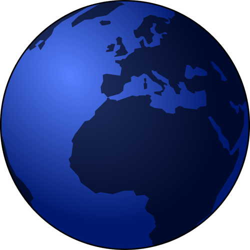 Earth Globe At Night Clipart