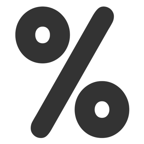 Percentage Icon Clip Art Clipart