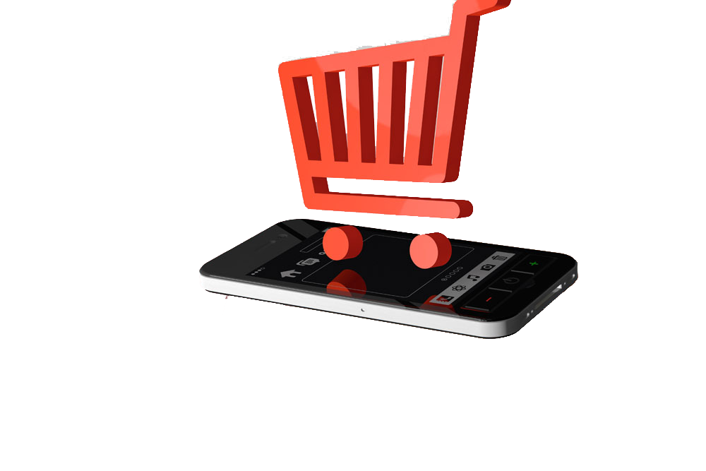 Shopping Network Phone Mobile Cart E-Commerce Taobao Clipart