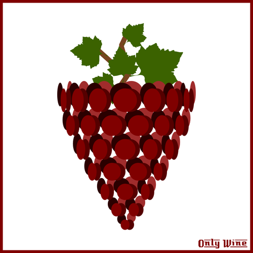 Red Arty Grapes Clipart
