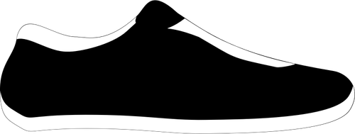 Black And White Sneaker Clip Art Clipart