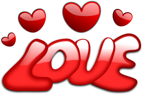 Love Surrounded By Hearts Clipart
