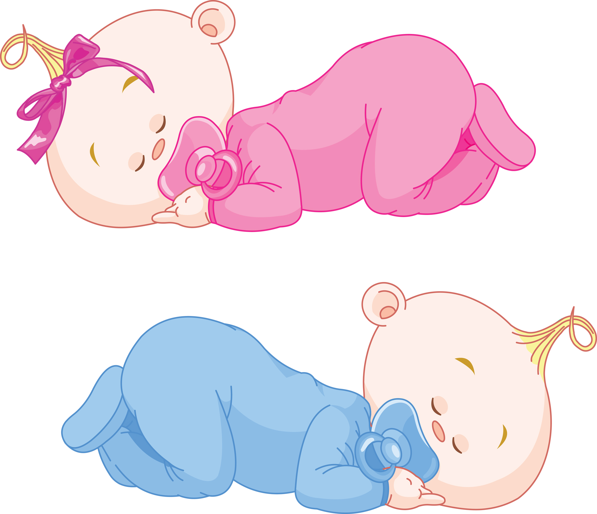 Sleeping Baby And Others Art Inspiration Clipart