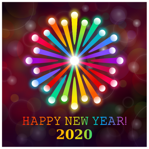 Happy New Year 2020 Clipart