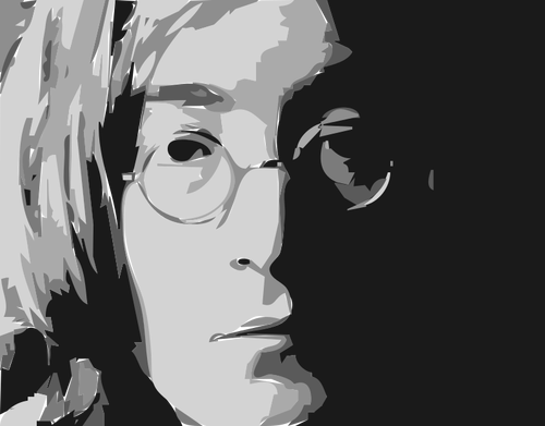 John Lennon Portrait Clipart