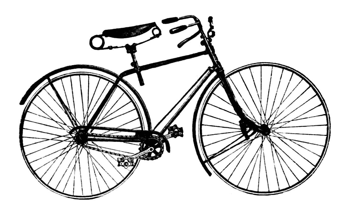 Bike Vintage Advertising Antique Bicycle The Graphics Clipart