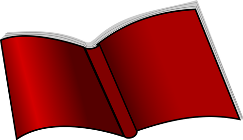 Thin Red Cover Book Clipart