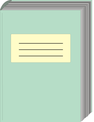 Green Notebook Clipart