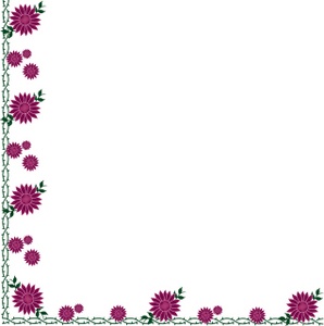 Flower Border Borders Flowers Image Free Download Png Clipart
