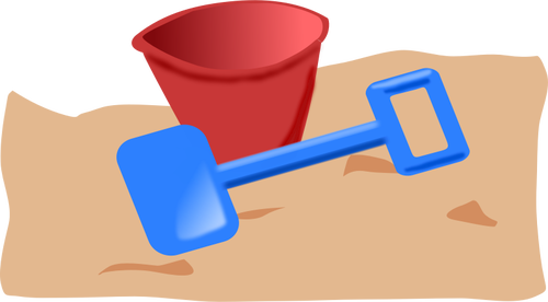 Kids Bucket And Spade Clipart
