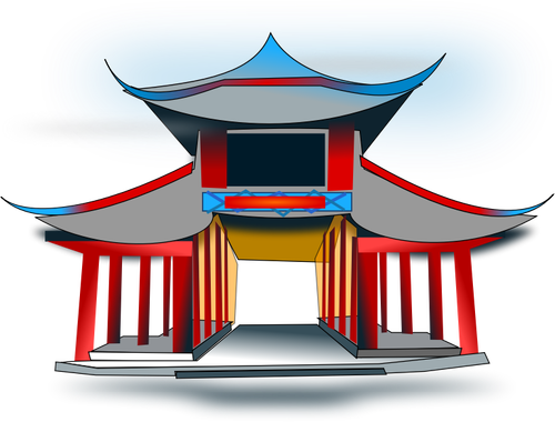 Of Chinese House Clipart