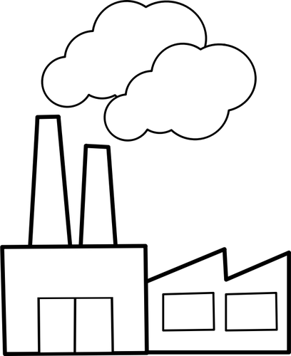 Of Industrial Building Clipart