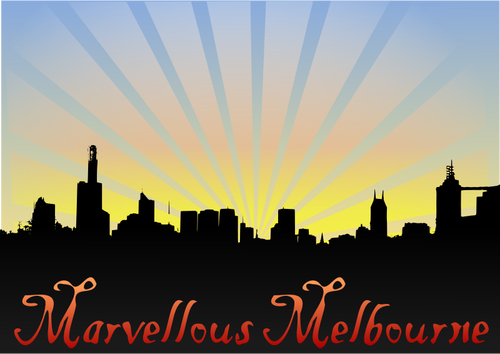 Marvellous Melbourne Skyline Background Clipart
