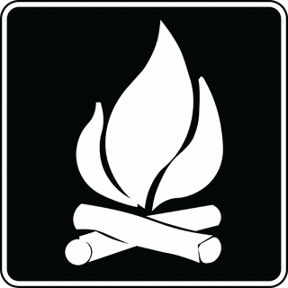 Campfire Black And White Etc Clipart Clipart
