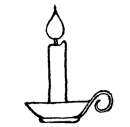 Birthday Candle Black And White Transparent Image Clipart