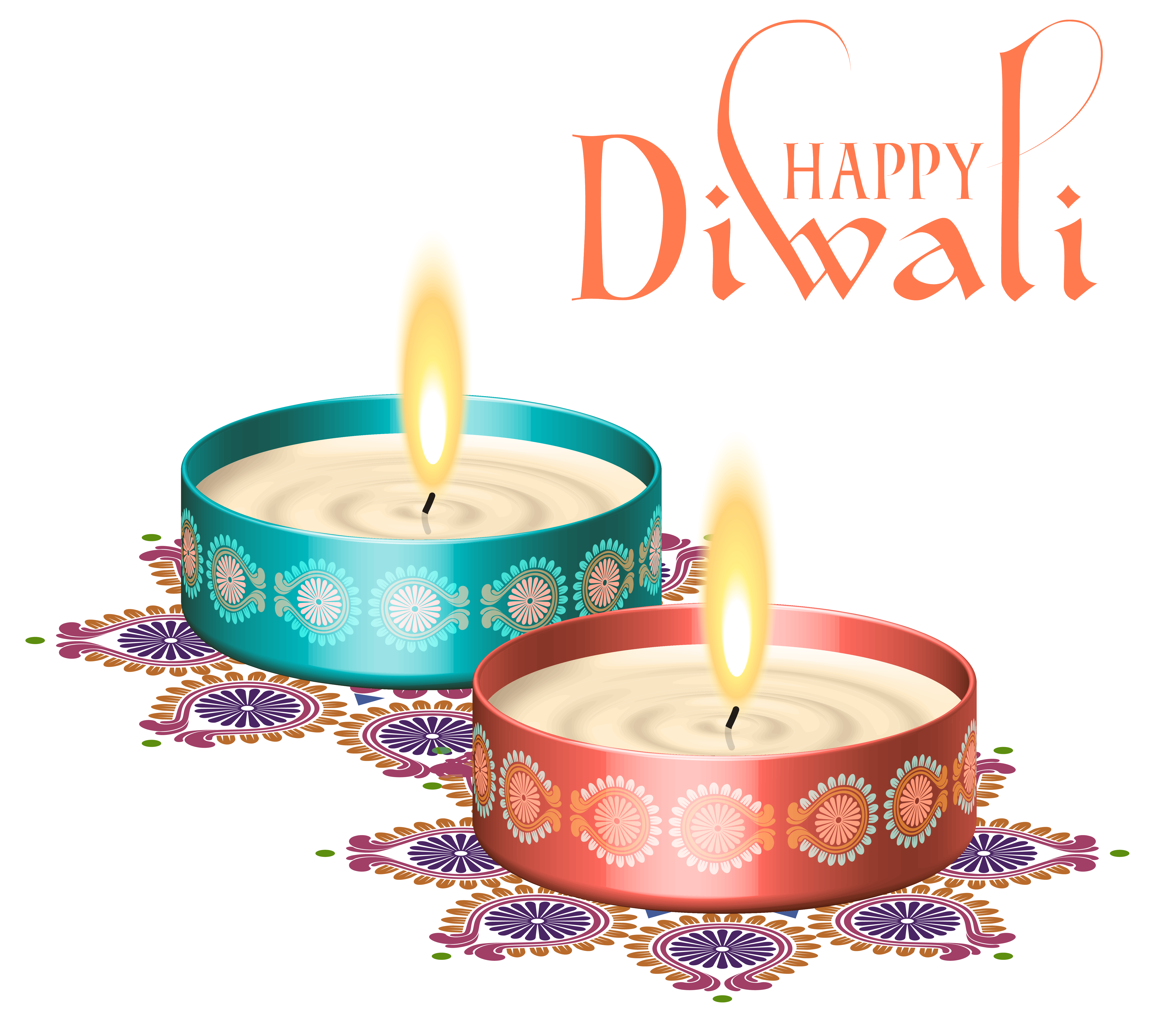 Candles Diwali Nice Happy PNG Free Photo Clipart