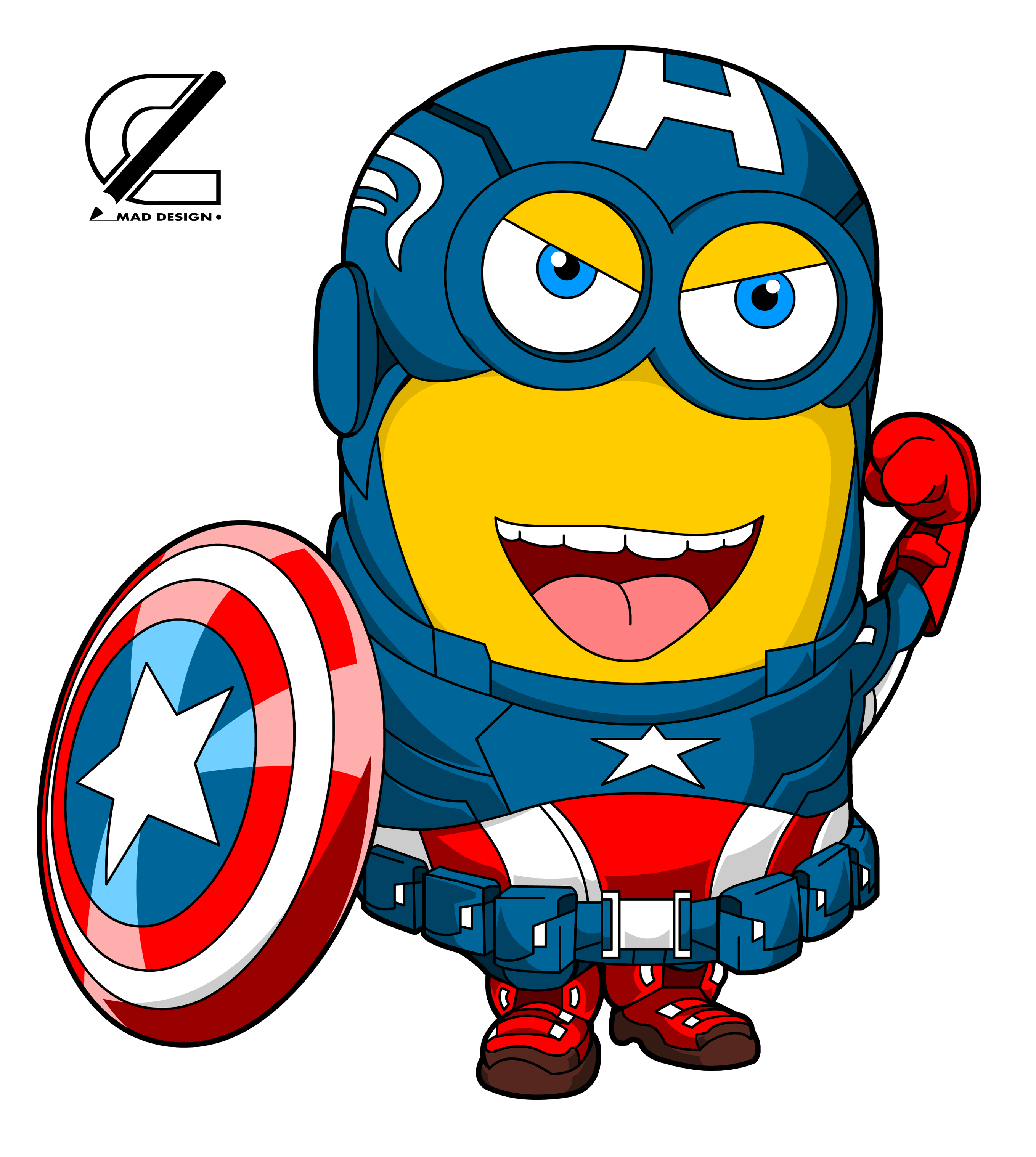 America Superhero Youtube Iron Captain Minions Man Clipart