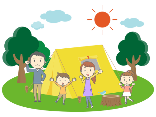 Family Camping Clipart