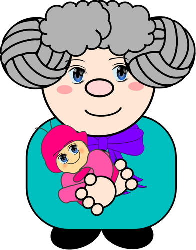 Grandmother With Baby Clipart