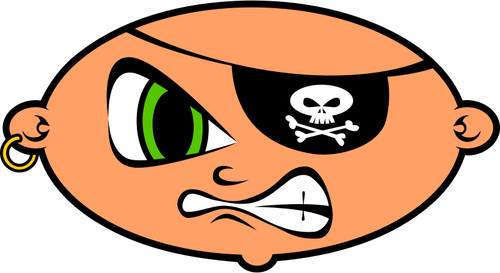 Pirate Cartoon Icon Clipart