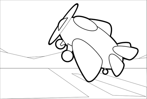 Cartoon Of An Aircraft Clipart