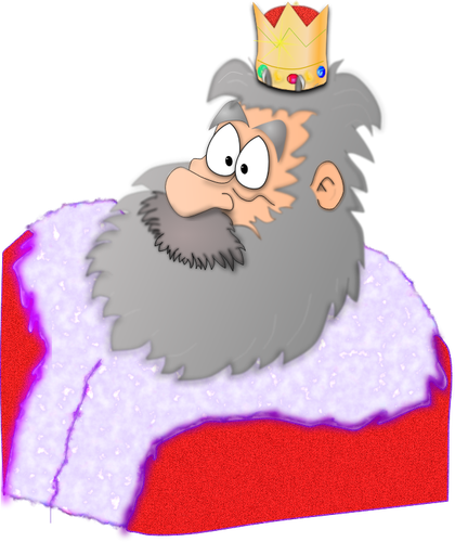 Santa The King Clipart