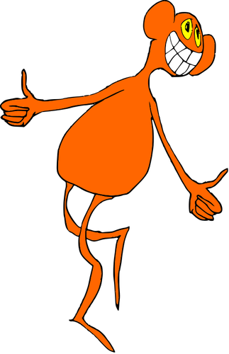 Alien Cartoon Character Clipart