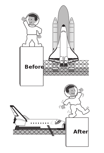 Space Shuttle And Astronout Clipart
