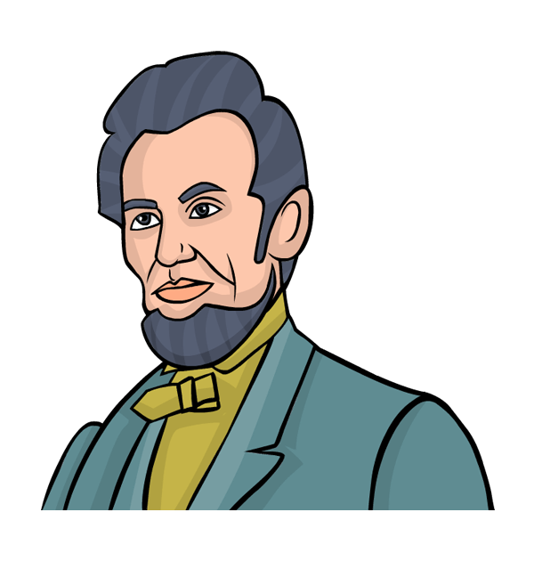 Lincoln United Presidents' Of Bearded States President Clipart