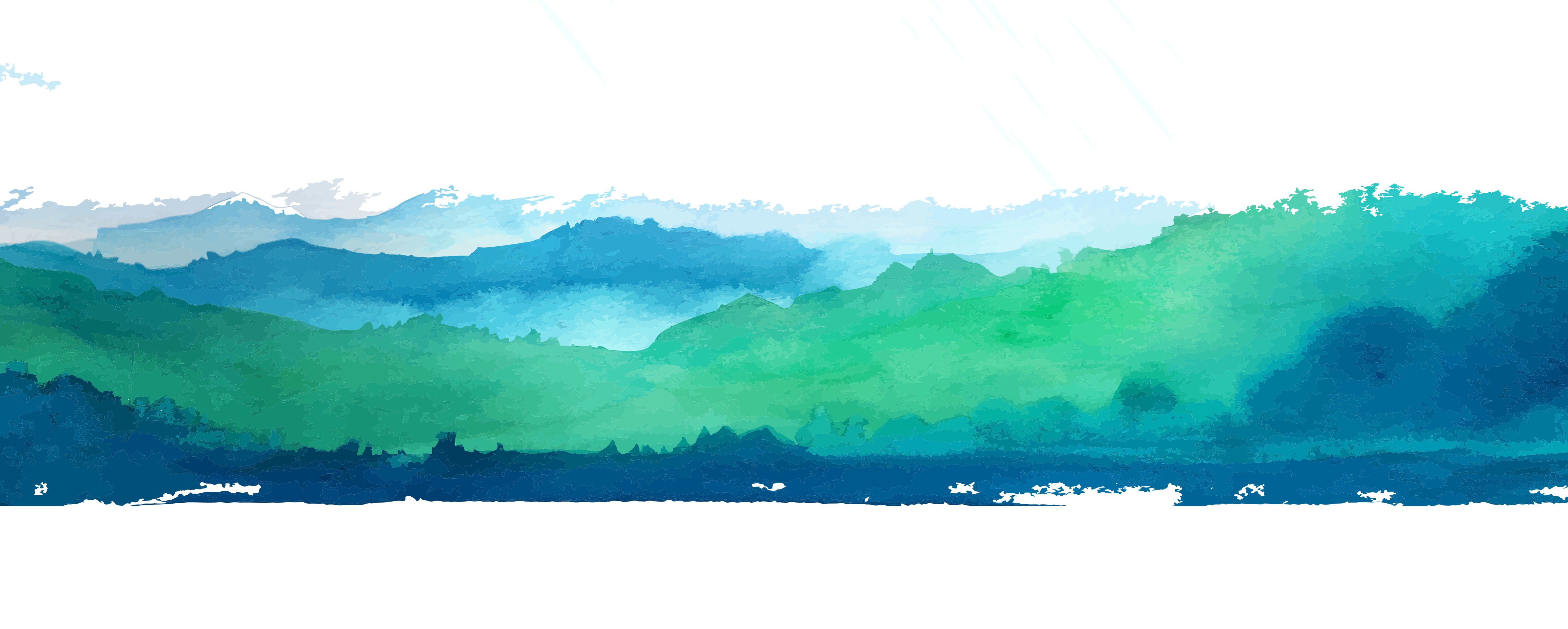Mountains Wallpaper Water Vector Green Cartoon Resources Clipart