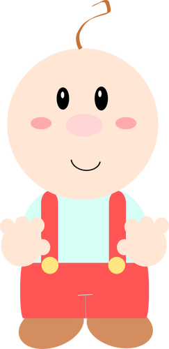 Cartoon Illustration Of A Baby Clipart
